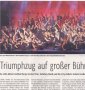 Triumphzug auf gro�er B�hne